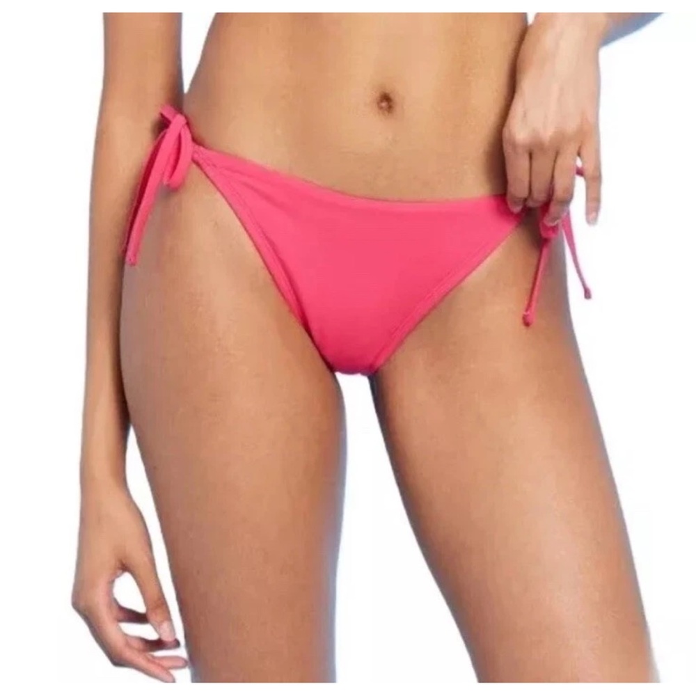 NWT Women's Pink Low Rise Bikini Bottoms by Shade & Shore🌴